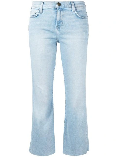 Current Elliott The Kick Cropped Jeans In Blue