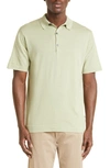 John Smedley Fine-knit Short-sleeved Polo Shirt In Desert Green