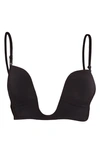 Fashion Forms Seamless U-plunge Wire-free Bra In Black