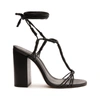 Schutz Amunet Block Leather Sandal In Black