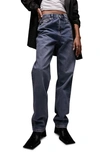 Topshop Dad Jean In Mid Blue-blues In Medium Blue