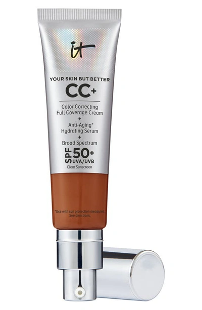 It Cosmetics Cc+ Cream Full Coverage Colour Correcting Foundation With Spf 50+ Deep