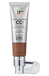 It Cosmetics Cc+ Cream Full Coverage Color Correcting Foundation With Spf 50+ Deep Honey 1.08 oz / 32 ml In Deep Honey