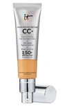 It Cosmetics Cc+ Cream Full Coverage Color Correcting Foundation With Spf 50+ Tan Warm 1.08 oz / 32 ml In Tan Warm