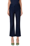 AKRIS PUNTO CALI STRETCH DENIM CROP BOOTCUT JEANS