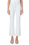 Akris Punto Chiara Wool Tricotine Wide-leg Ankle Pants In Cream