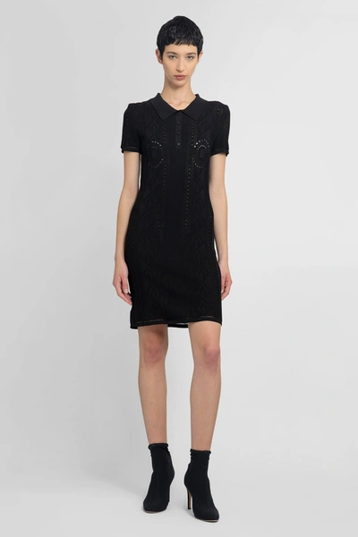 Marine Serre Dresses In Black