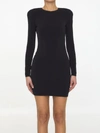 Balenciaga Mini Dress In Black
