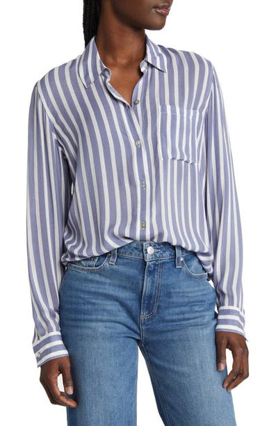 Rails Josephine Button-front Shirt In Turin Stripe