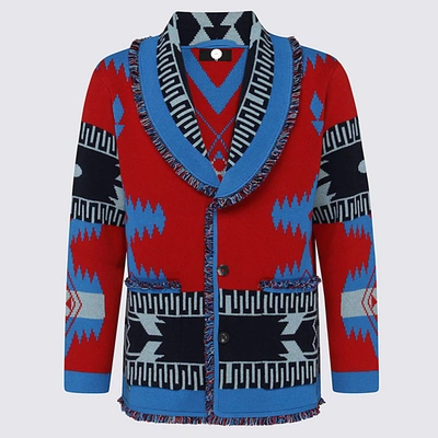 Alanui Regenerated Icon Jacquard Cardigan In Multi-colored