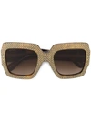 GUCCI rhinestone embellished sunglasses,4686083HB2911982779