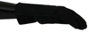 Dolce & Gabbana Black Leather Motorcycle Biker Mitten Gloves In Black