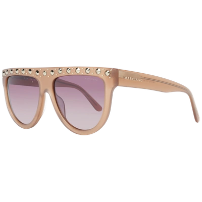 Marciano By Guess Guess By Marciano Gm0795 Mirrored Oval Sunglasses In Pink