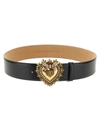 Dolce & Gabbana Devotion Belt In Black