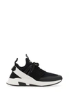 Tom Ford Neoprene And Suede Jago Sneakers In Black