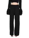 Rotate Birger Christensen Rotate Relaxed Fit Knit Pants In Black