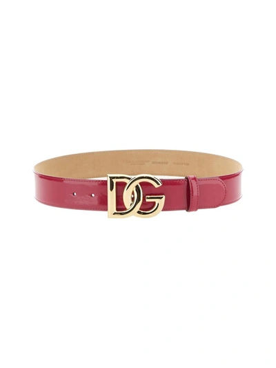 Dolce & Gabbana Zadd Belt In Pink