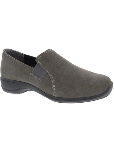 Ros Hommerson Slide In Womens Suede Flat Loafers In Grey
