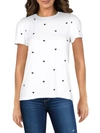 FOR THE REPUBLIC WOMENS PRINTED SHORT SLEEVE TOP