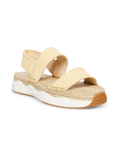 Cool Planet By Steve Madden Sirrius Womens Woven Open Toe Espadrilles In Beige
