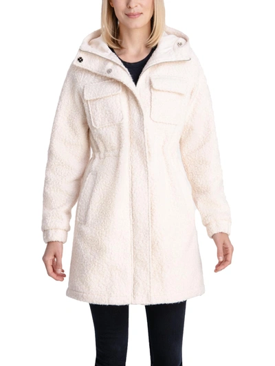 Bcbgeneration Womens Boucle Cold Weather Walker Coat In White