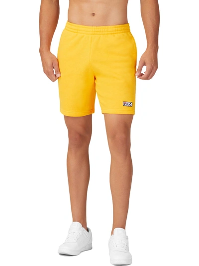 Fila Kylan Mens Comfy Cozy Shorts In Yellow