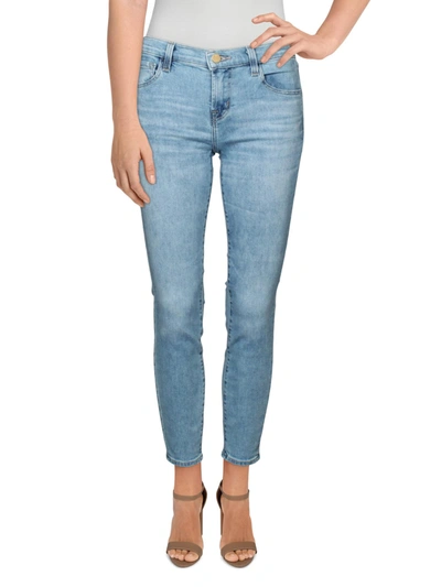 J Brand 835 Womens Denim Light Wash Skinny Jeans In Blue