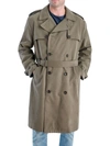 LONDON FOG PLYMOUTH MENS TWILL DOUBLE BREASTED TRENCH COAT