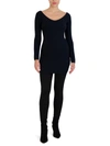 BCBGMAXAZRIA WOMENS KNIT MINI SWEATERDRESS