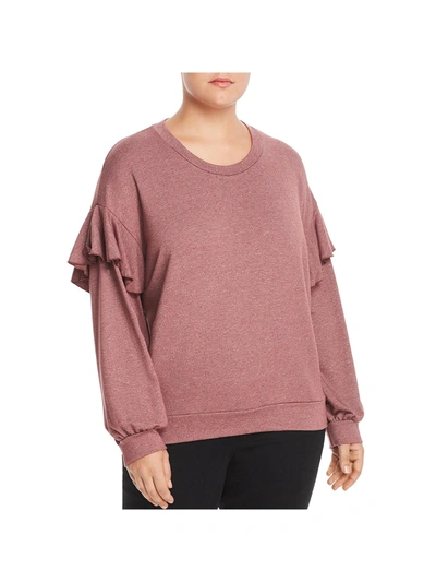 Elan Plus Womens Comfy Cozy Sweatshirt In Pink