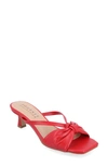 Journee Collection Starling Kitten Heel Sandal In Red