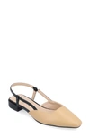 Journee Collection Paislee Slingback Pump In Tan