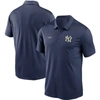 NIKE NIKE NAVY NEW YORK YANKEES COOPERSTOWN COLLECTION LOGO FRANCHISE PERFORMANCE POLO