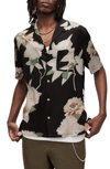 ALLSAINTS ALAMEIN RELAXED FIT FLORAL SHORT SLEEVE BUTTON-UP CAMP SHIRT