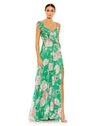 Mac Duggal A-line Gown In Green Multi