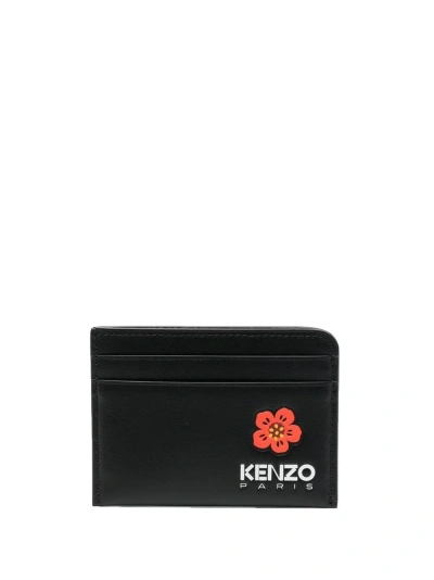 Kenzo Logo-print Cardholder In Black