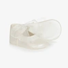 BEATRICE & GEORGE BABY GIRLS IVORY PRE-WALKER SHOES