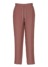 Fabiana Filippi Synthetic Fibers Trousers In Sacher