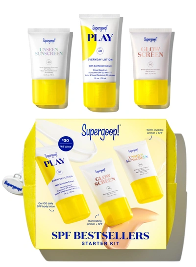 Supergoop Spf Bestsellers Starter Kit Sunscreen !