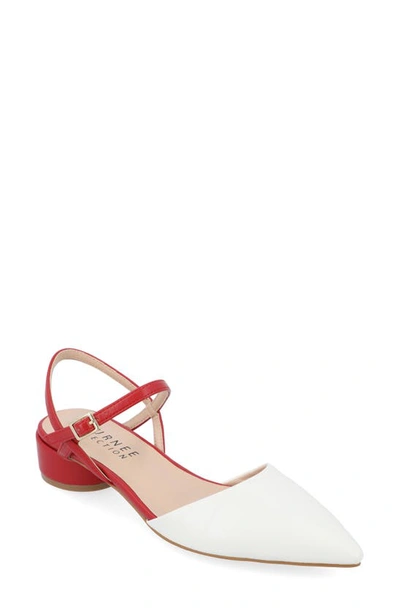 JOURNEE COLLECTION JOURNEE COLLECTION BRYNN CROC EMBOSSED PUMP