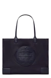 Tory Burch Ella Logo Recycled Nylon Tote Bag In Tory Navy