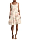 OSCAR DE LA RENTA Silk-Blend Box-Pleated Dress,0400093980272