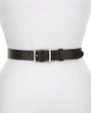 RAG & BONE BOYFRIEND BELT LEATHER, BLACK,PROD213500159