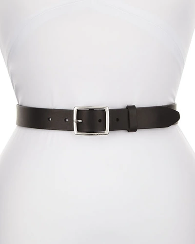 RAG & BONE BOYFRIEND BELT LEATHER, BLACK,PROD213500159