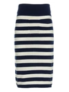 Kenzo Nautical Stripes Midi Skirt In Multicolor
