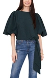 VINCE CAMUTO BUBBLE SLEEVE TIE FRONT TOP