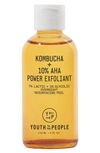 Youth To The People Kombucha + 10% Aha Liquid Exfoliant With Lactic Acid And Glycolic Acid 4 oz / 118 ml