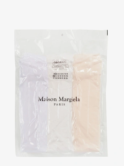 Maison Margiela Three-pack Cotton T-shirt In Multicolor