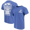 Image One Royal Kansas Jayhawks Comfort Colors Campus Icon T-shirt In Royal