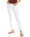 Nydj High Waist Ankle Relaxed Straight Leg Jeans In White